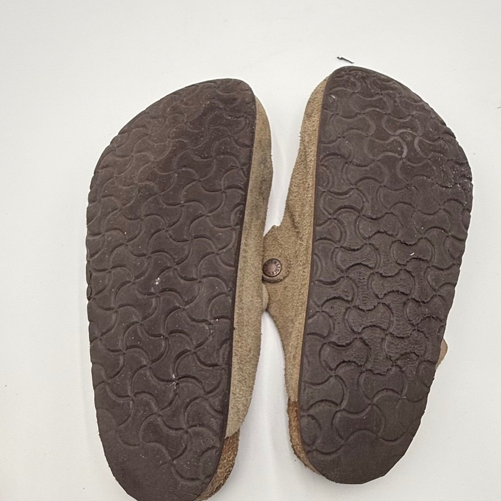 Birkenstock Boston Suede Clogs Taupe Size 41 Womens 10 Mens 8 - Picture 2 of 11